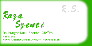 roza szenti business card